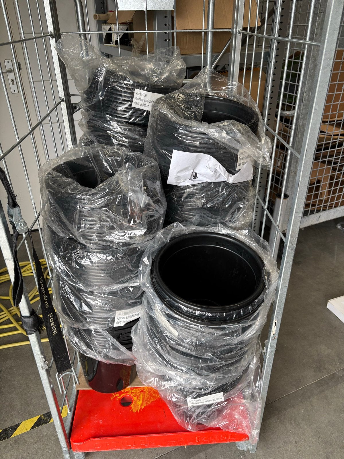 PARTIJ 150x Glosser Emmer 10L Zwart - Nieuw, Ophalen of Verzenden, Nieuw, Kunststof, Met handgreep