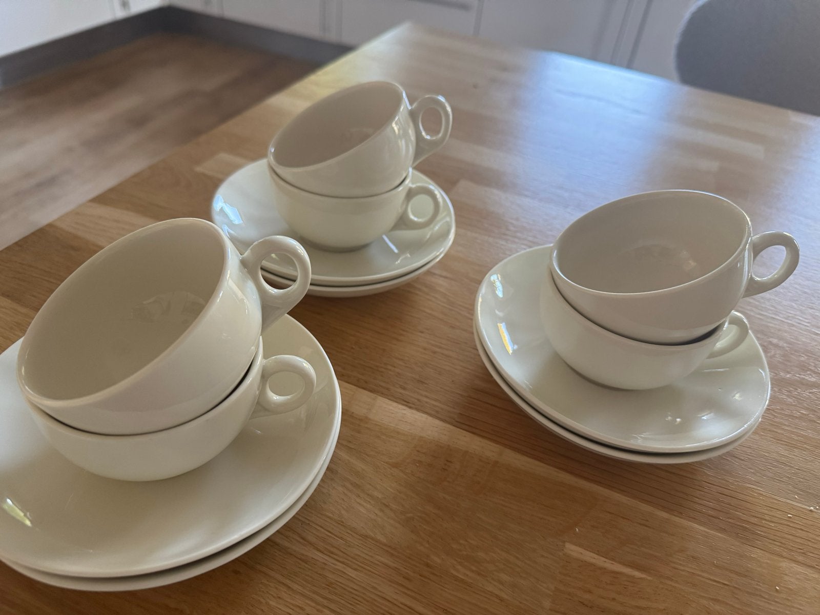 Set van 6 vintage Petrus Regout Maastricht kop en schotels, Overige merken, Vintage, Ophalen of Verzenden, Zo goed als nieuw