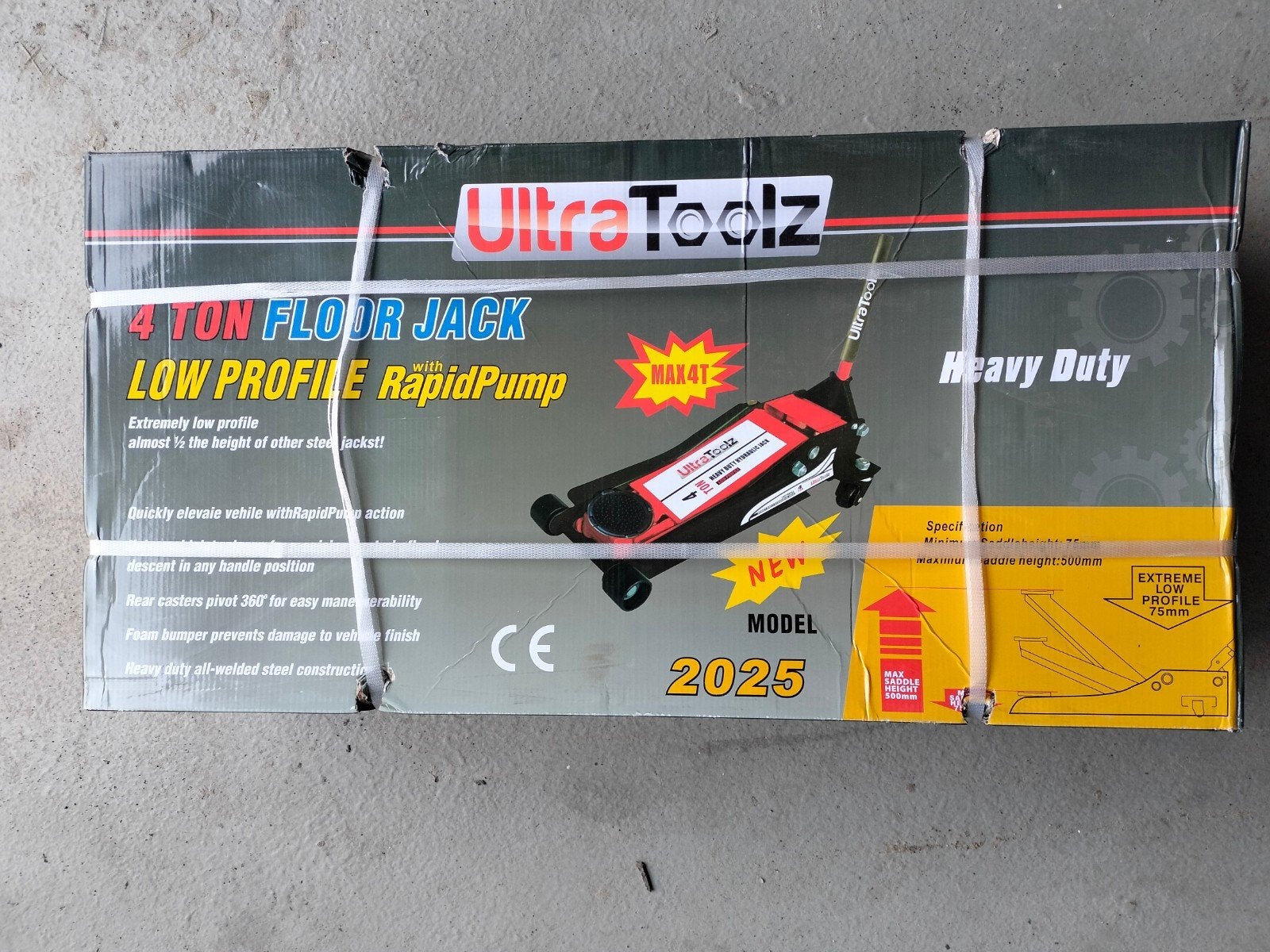 Nieuwe garagekrik 4 Ton, Ophalen, Nieuw, Hydraulisch, Garagekrik