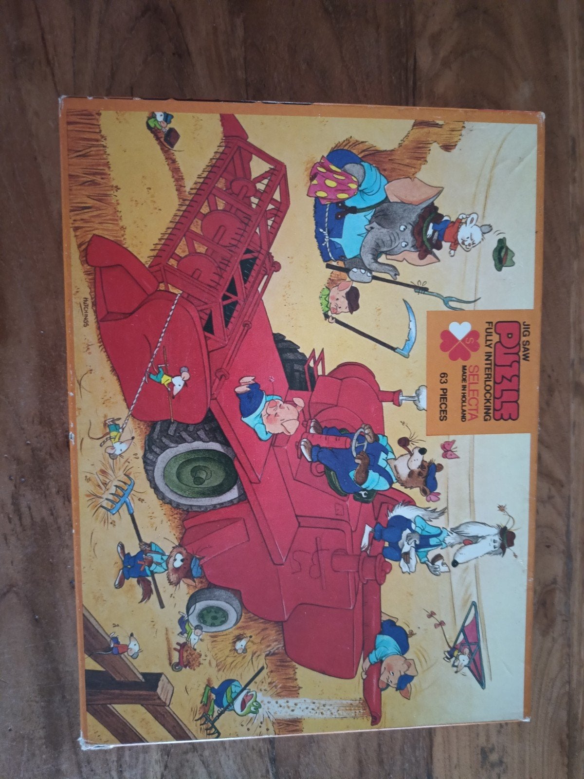 Selecta puzzel leg puzzel 63 stukjes combine dieren, Ophalen of Verzenden, Meer dan 50 stukjes