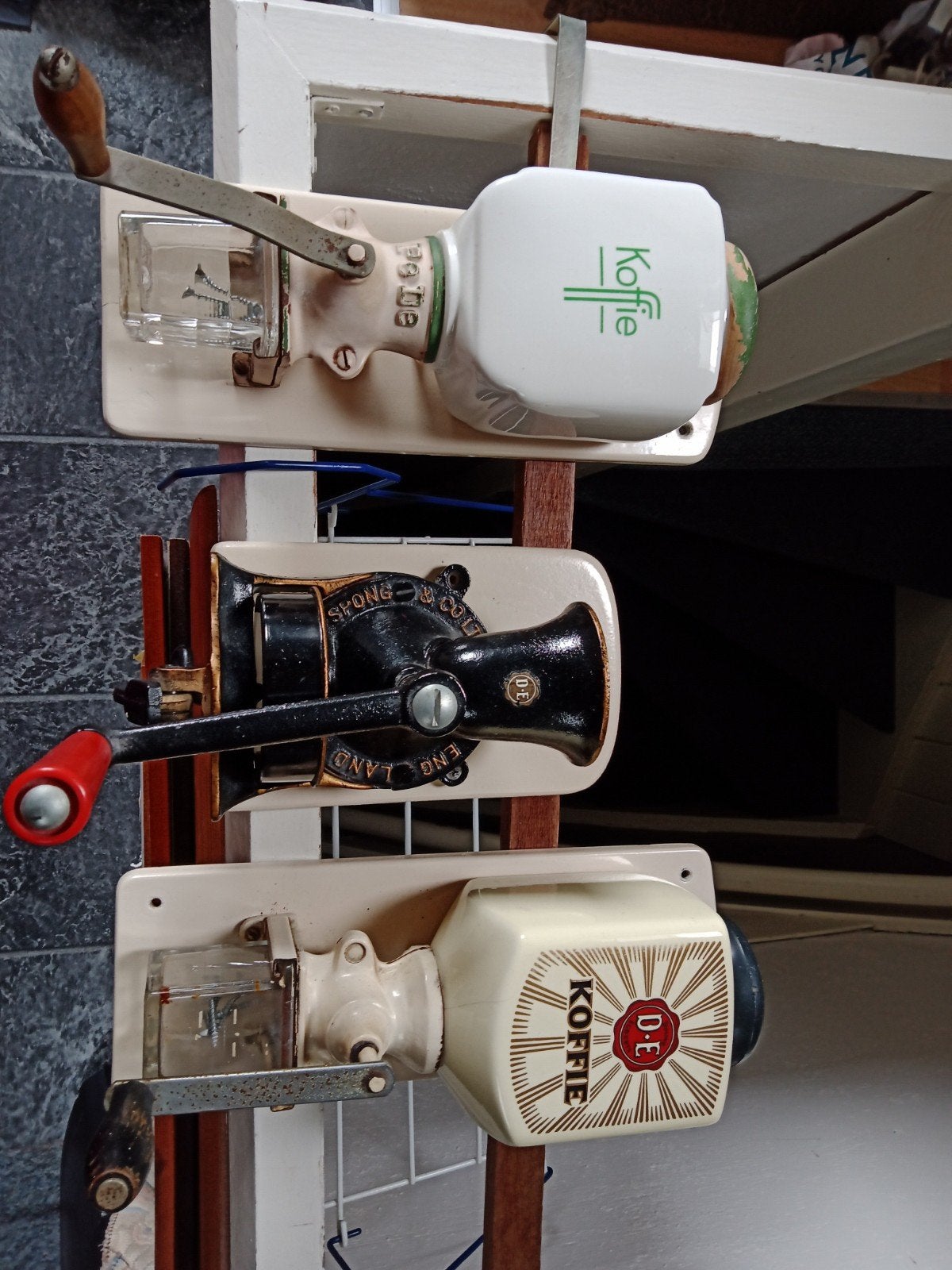 Te koop drie koffie molens, Verzamelen, Star Wars, Ophalen, Gebruikt, Gebruiksvoorwerp