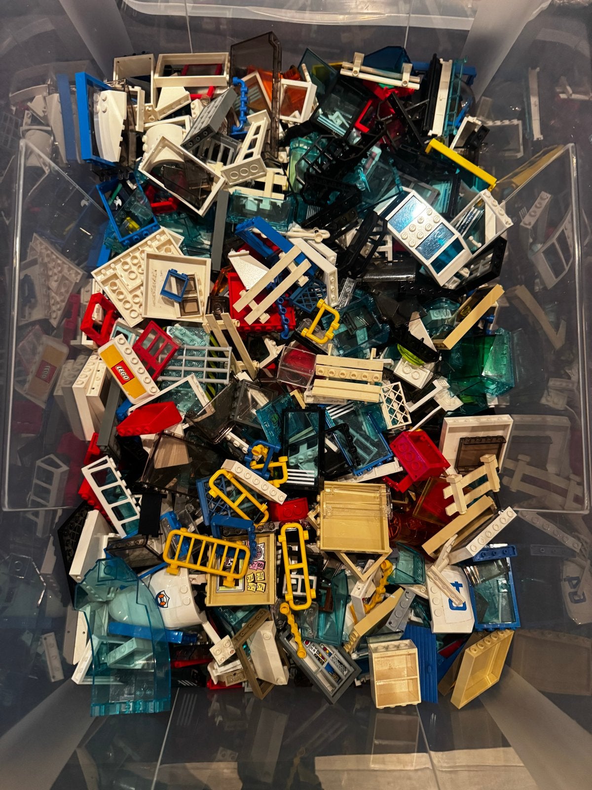 Grote partij losse LEGO stenen - 14 tassen, ca. 45 kg, Ophalen, Gebruikt, Losse stenen, Lego