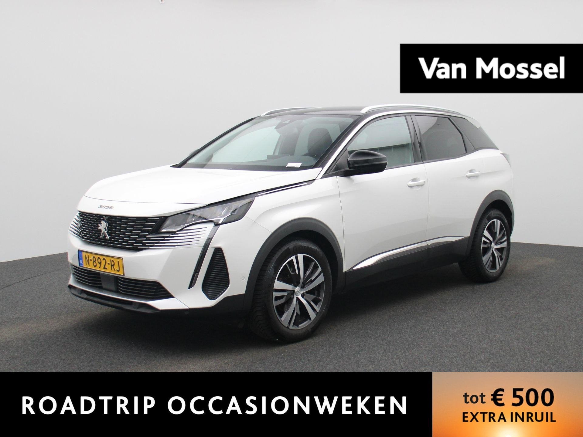 Peugeot 3008 1.2 PureTech Blue Lease Allure | TREKHAAK | NAV, 12 maanden, 1199 cc, Leder en Stof, Wit