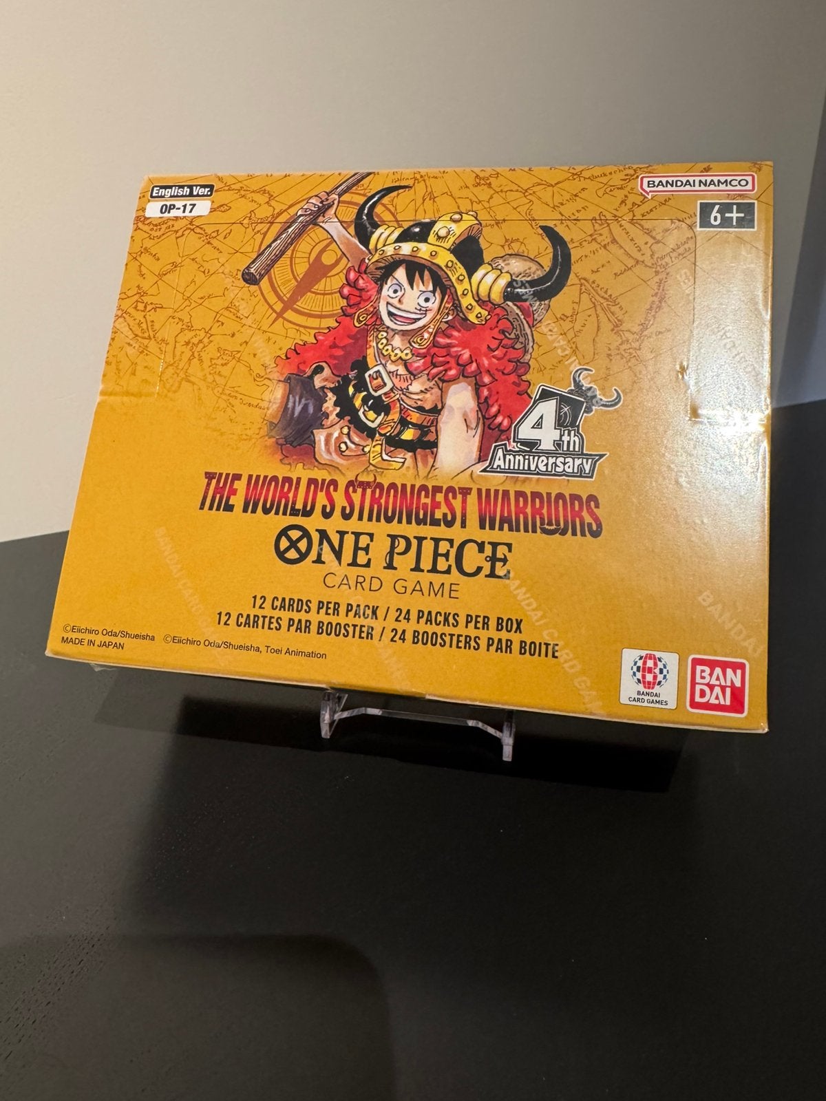 ONE PIECE OP17 BOOSTER BOX - THE WORLD’S STRONGEST WARRIORS, Ophalen of Verzenden, Zo goed als nieuw, Boosterbox
