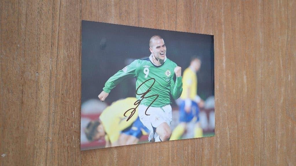 Foto 20x25 cm met handtekening; David Healy # Sunderland, Ophalen of Verzenden, Nieuw, Buitenlandse clubs, Overige typen