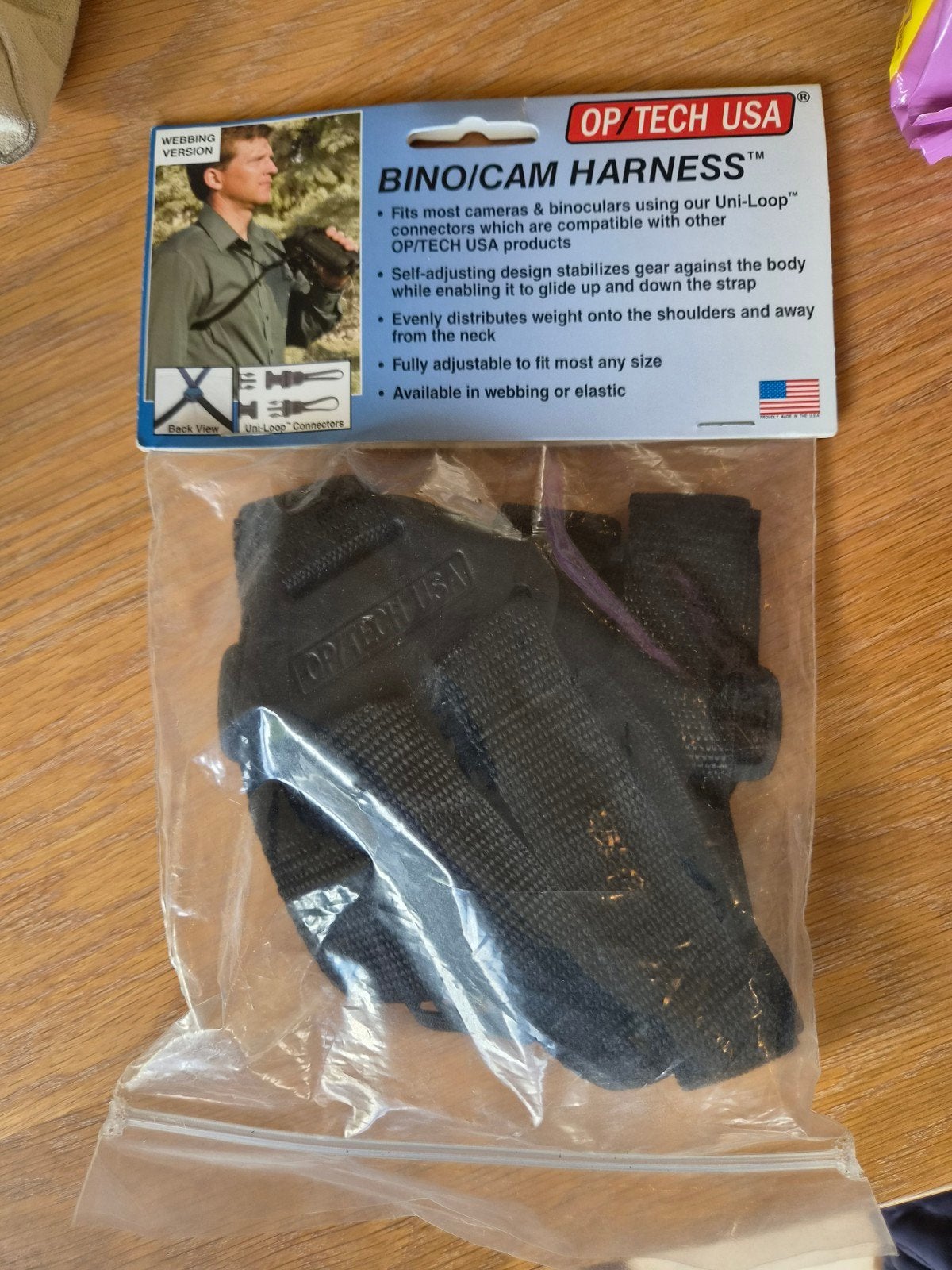 OP/TECH USA Bino/Cam Harness - Nieuw in verpakking, Overige merken, Overige typen, Ophalen of Verzenden, Nieuw