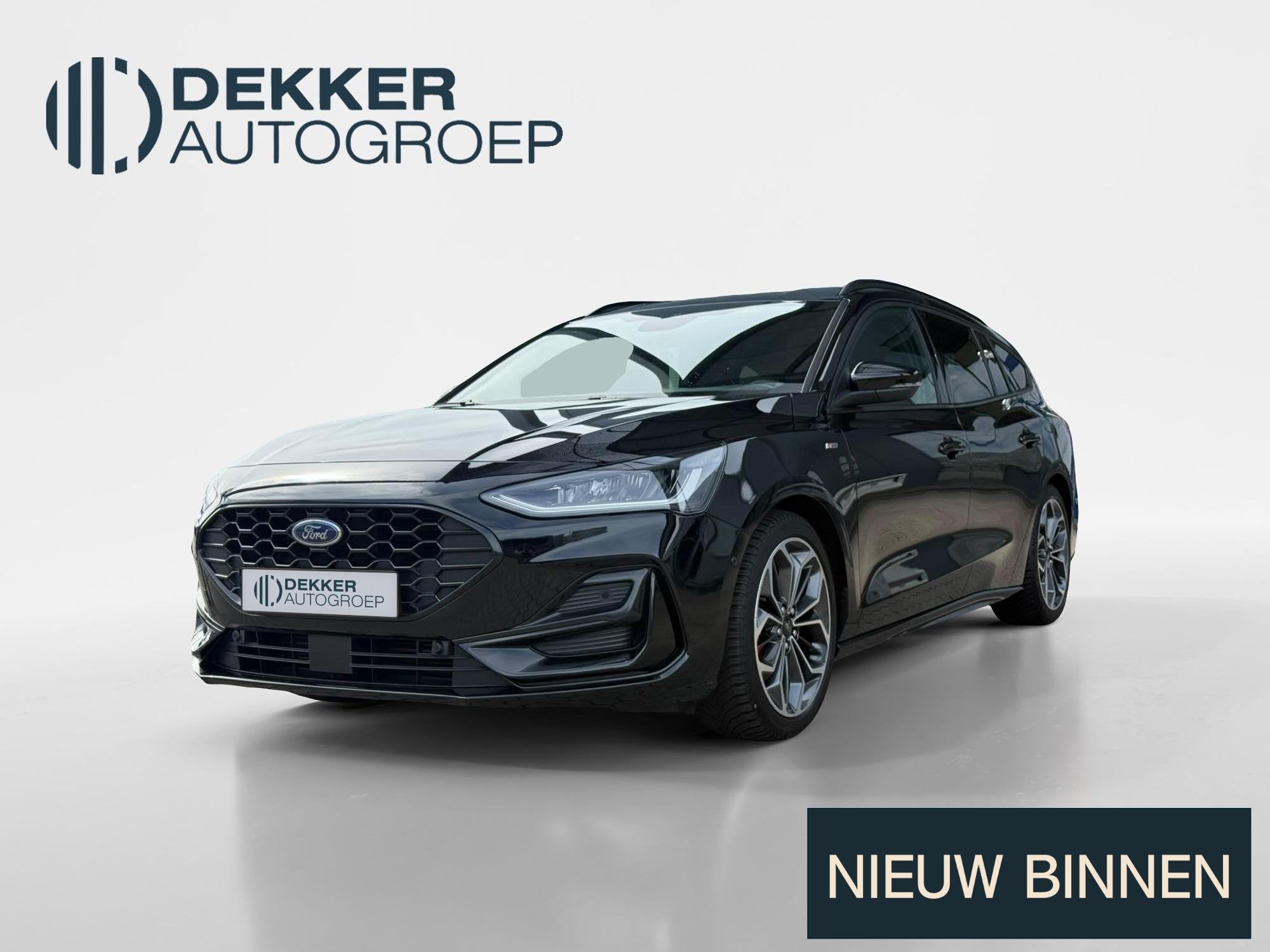 Ford Focus Wagon 1.0 EcoBoost Hybrid ST Line X AUTOMAAT | 18, Auto's, Stof, Gebruikt, Euro 6, Zwart