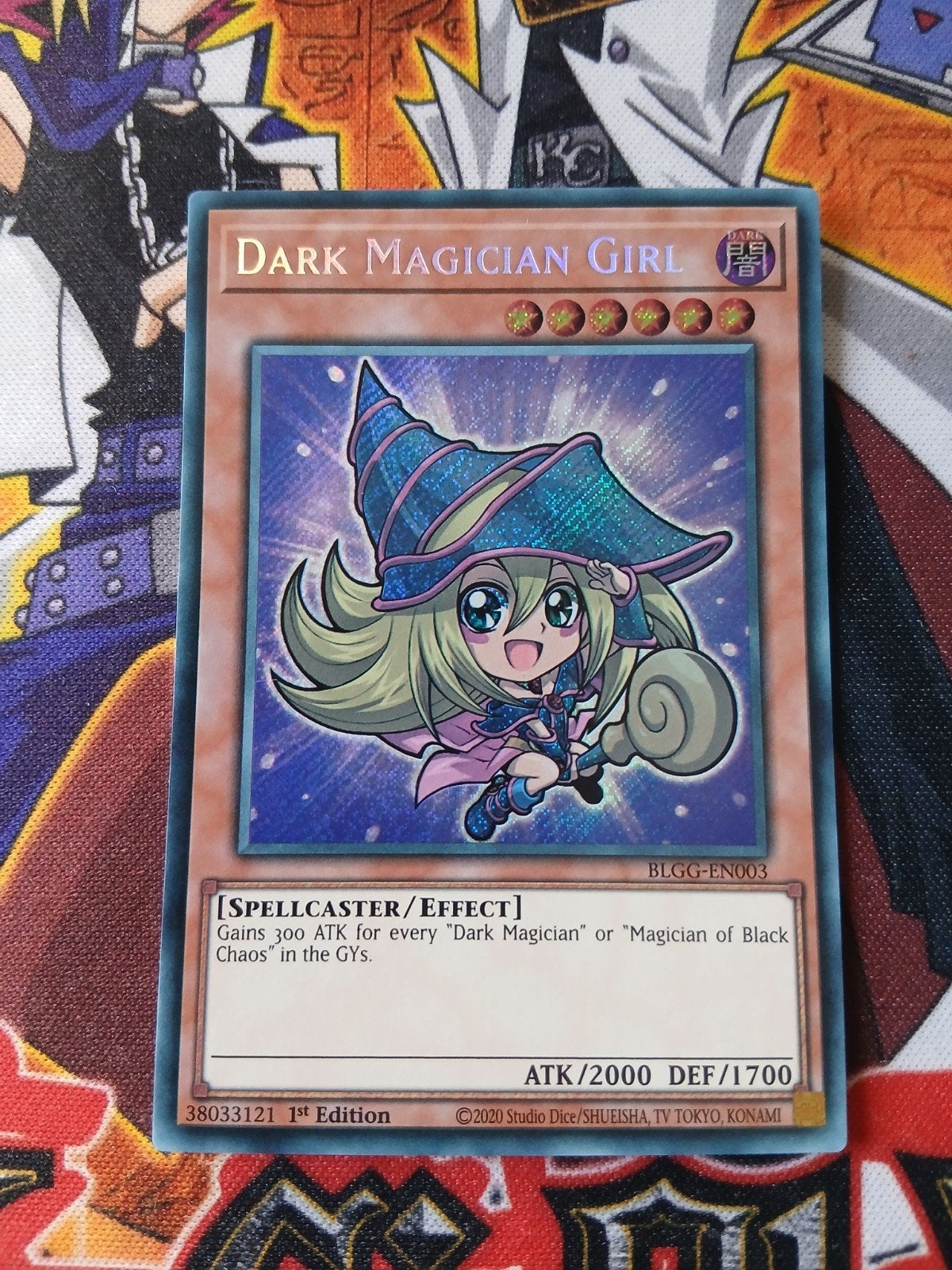 Dark Magician Girl - Secret Rare BLGG Chibi - Yu-Gi-Oh, Ophalen of Verzenden, Zo goed als nieuw, Foil