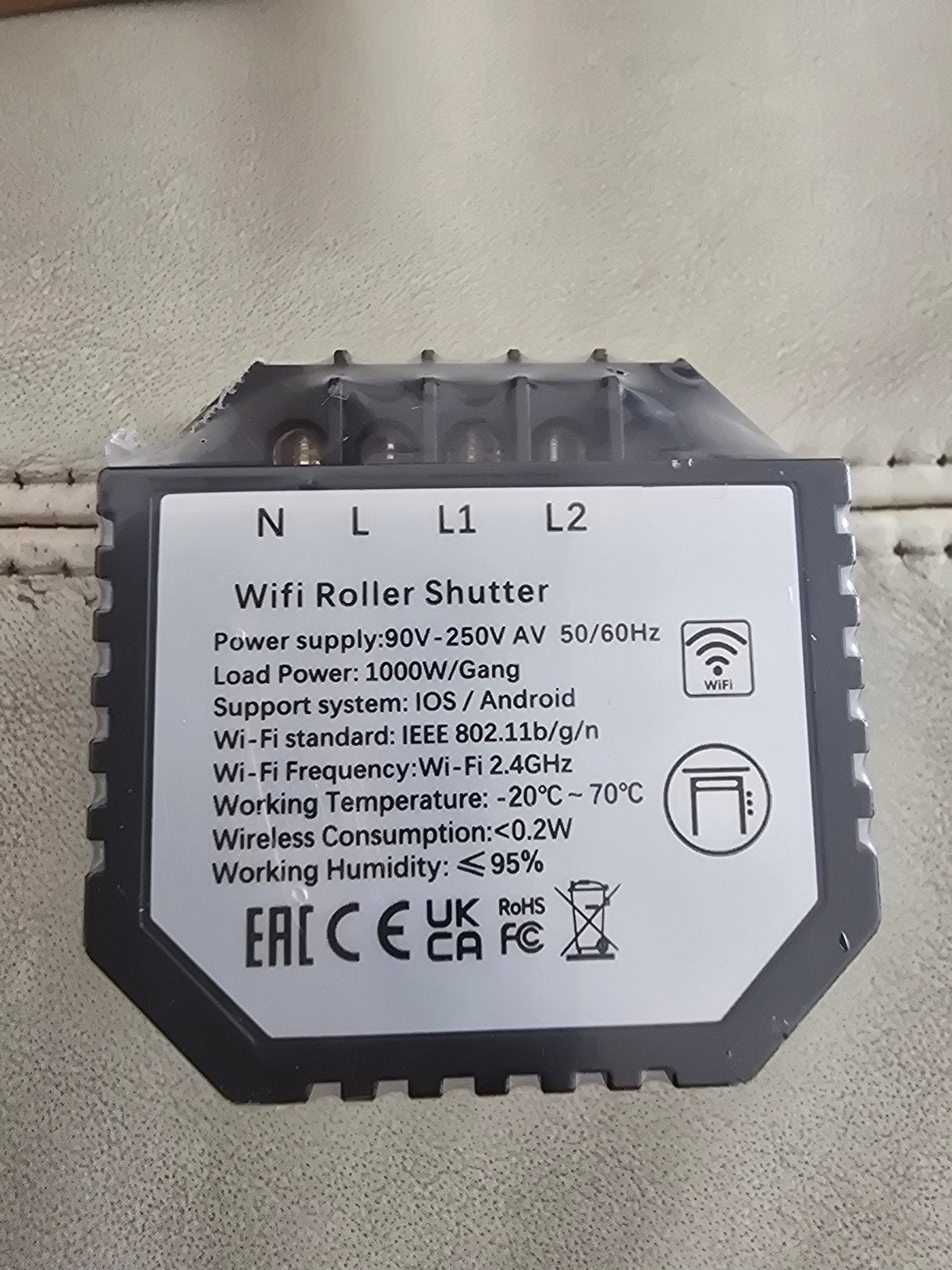 Wifi Rolluik Schakelaar Module - Smart Home, Doe-het-zelf en Verbouw, Ophalen, Nieuw, Minder dan 100 cm