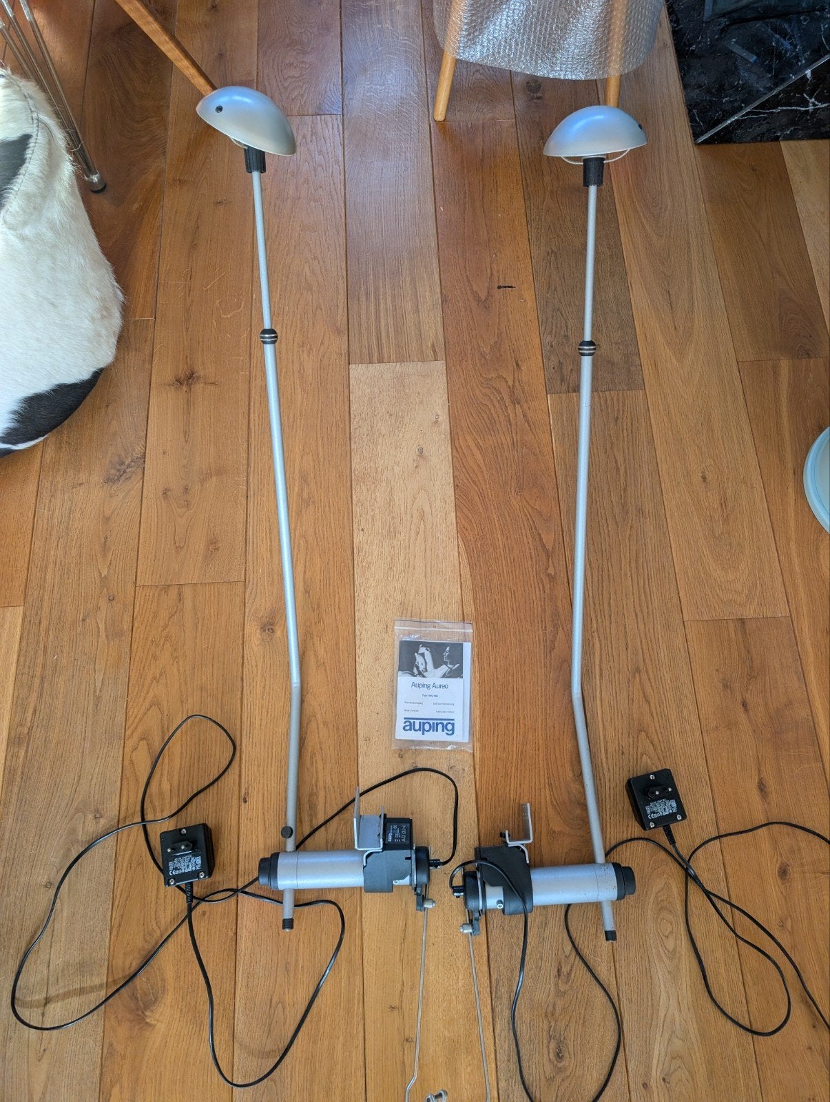 Auping Aureo lampen zilver touch, incl. handleiding, Ophalen of Verzenden