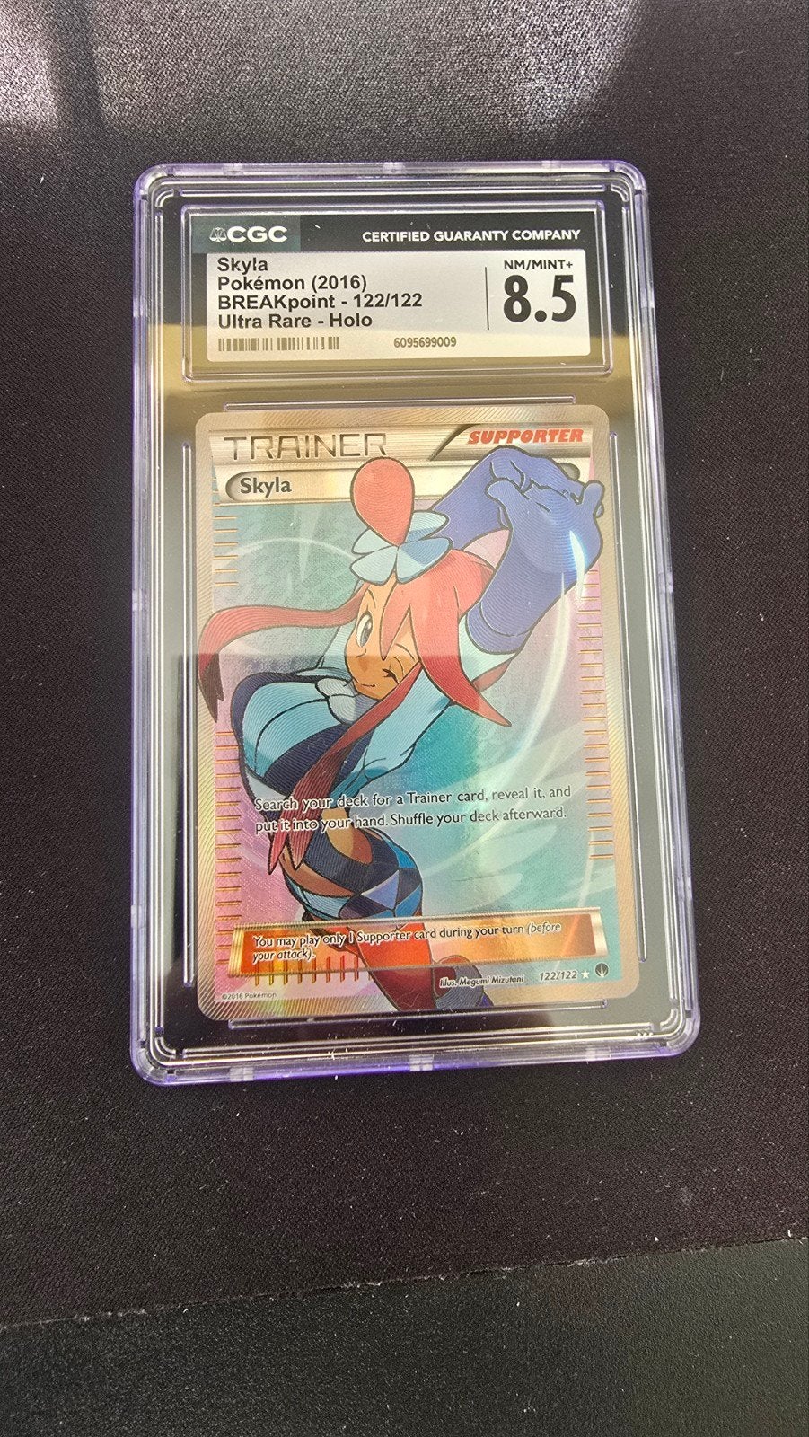 Pokémon Skyla (2016) BREAKpoint 122/122 Holo CGC 8.5, Hobby en Vrije tijd, Verzamelkaartspellen | Pokémon, Ophalen of Verzenden