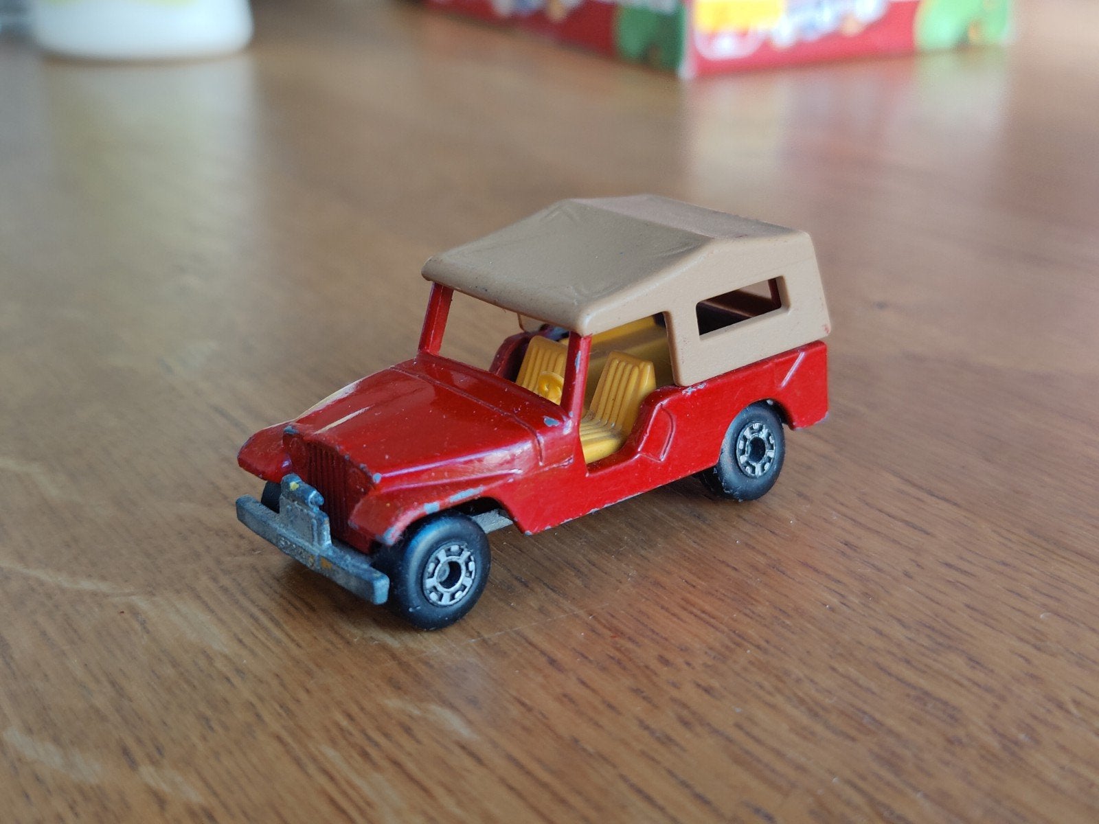 Matchbox JEEP CJ6 ROOD, Ophalen, Zo goed als nieuw, Auto