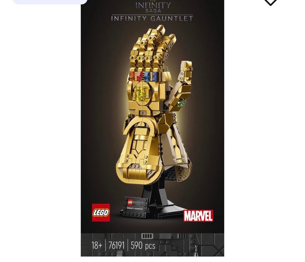 LEGO Marvel Infinity Gauntlet Thanos Set voor Volwassenen, Ophalen of Verzenden, Zo goed als nieuw