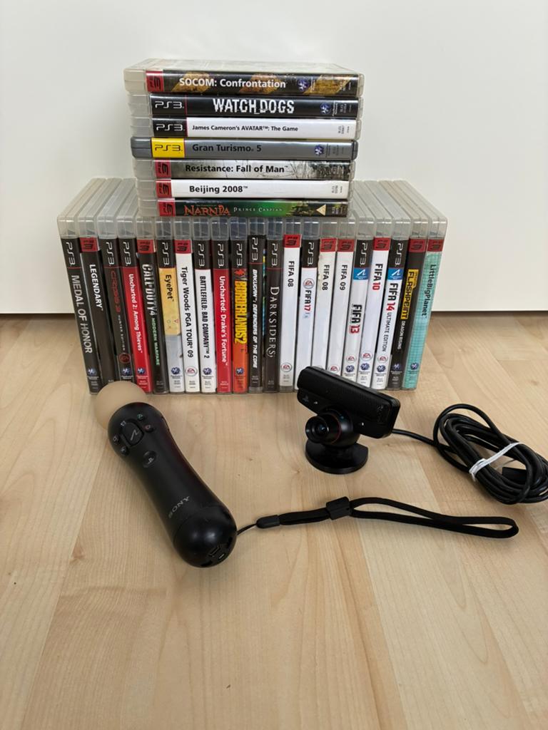 Playstation 3 spellen met Move en Eye Toy, Ophalen