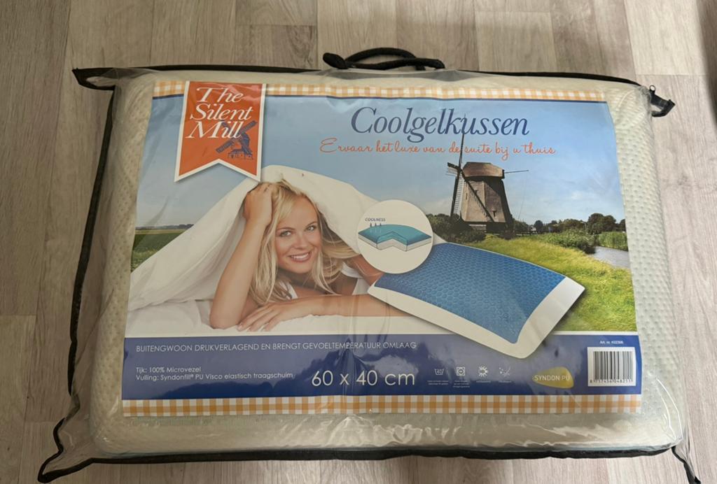 Hoofdkussen / Coolgelkussen, Eenpersoons, Wit, Nieuw, Ophalen of Verzenden