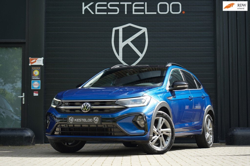 Volkswagen Taigo 1.0 TSI R-Line Business VIRTUEL/LED/CARPLAY, Auto's, Volkswagen, 1160 kg, Stof, Gebruikt, Blauw