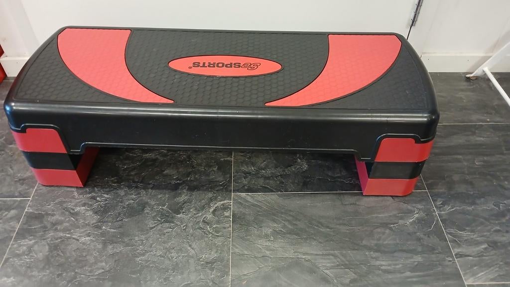 Stepplank - SC Sports - Zwart/Rood, Ophalen of Verzenden, Gebruikt, Benen, Stepbank