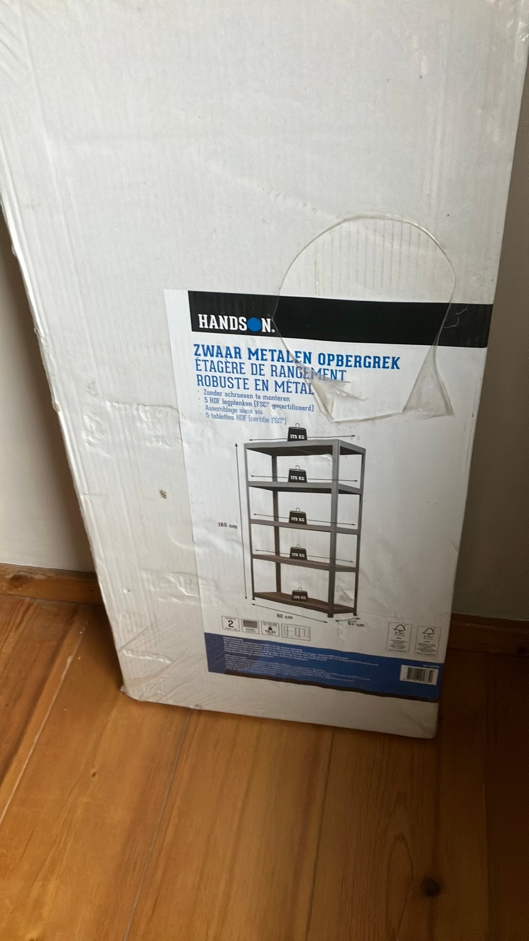 Nieuwe stellingkast, Ophalen, Nieuw