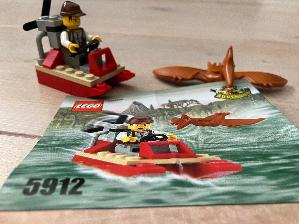Lego Adventurers 5912: Adventurer en Pterodactyl, Gebruikt, Overige thema's, Lego, Ophalen of Verzenden