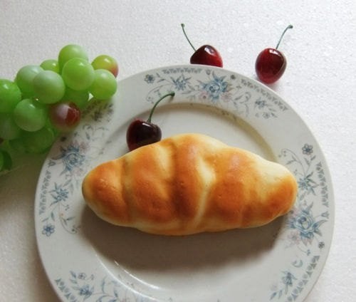 Kunst Croissant / Brood Nep Sier Bakker Voedsel, Huis en Inrichting, Woonaccessoires | Overige, Nieuw, Verzenden
