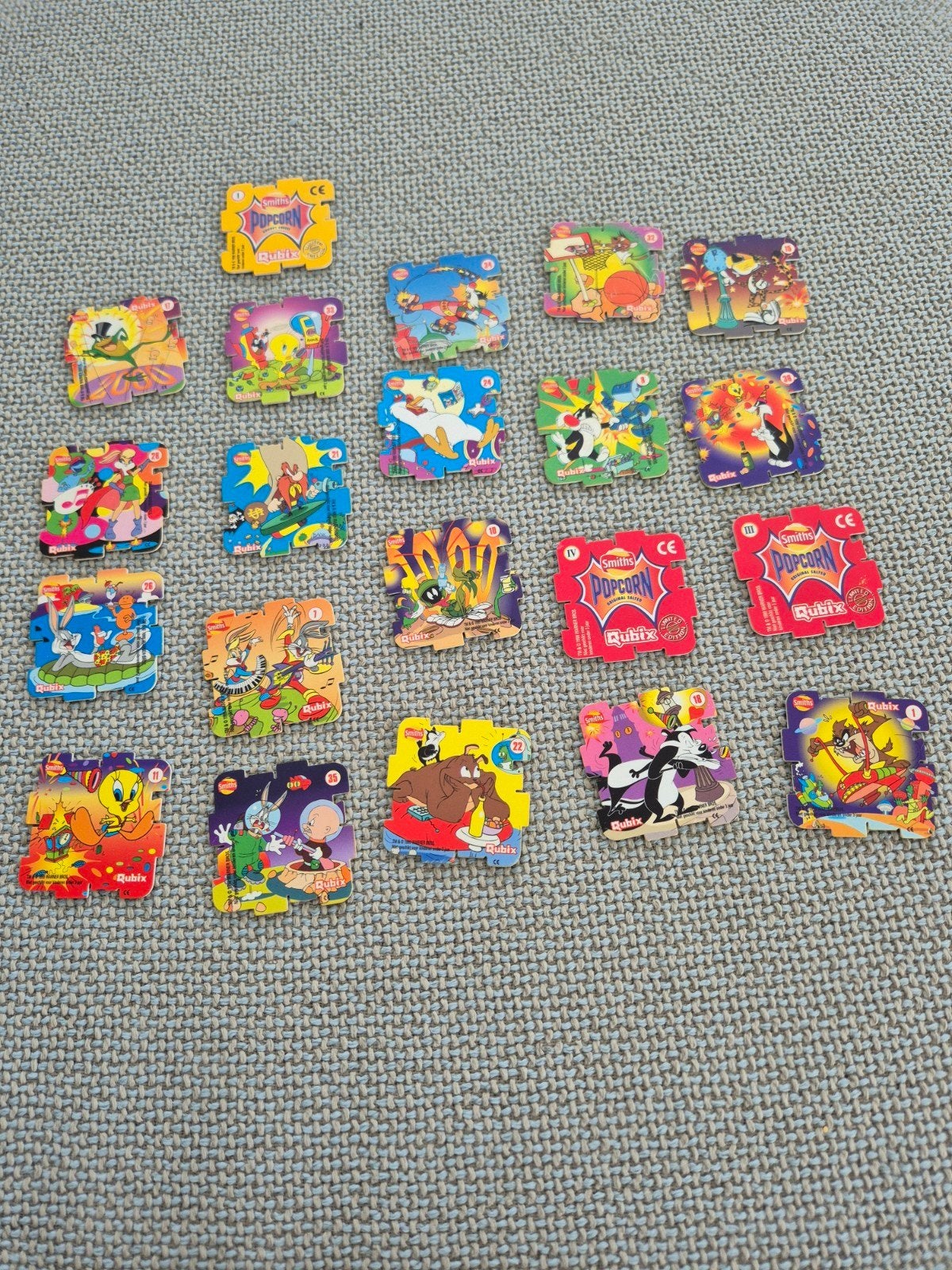 Qubix Looney Tunescollectie (21 stuks), Verzamelen, Ophalen of Verzenden, Looney Tunes, Losse flippo's