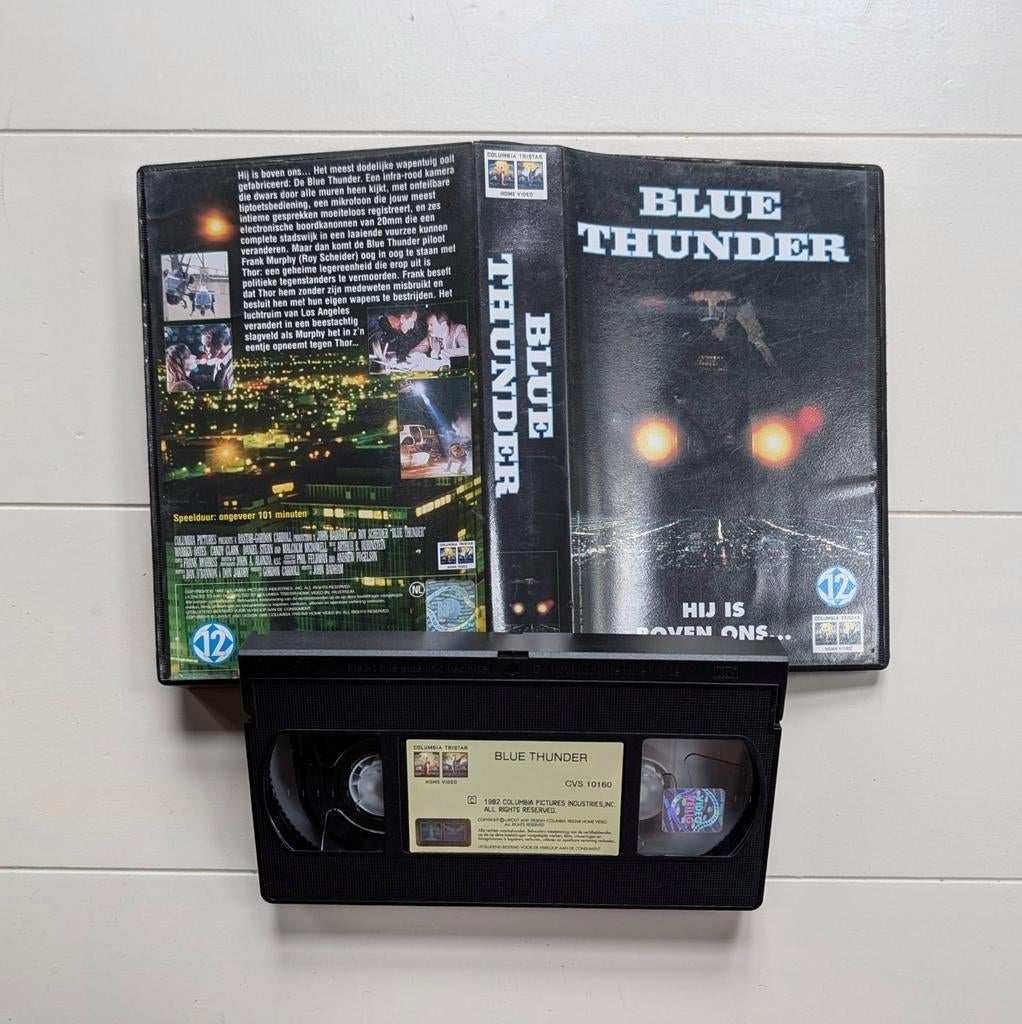 Blue Thunder (1983) VHS Videoband, Roy Scheider, Alle leeftijden, Ophalen of Verzenden, Zo goed als nieuw