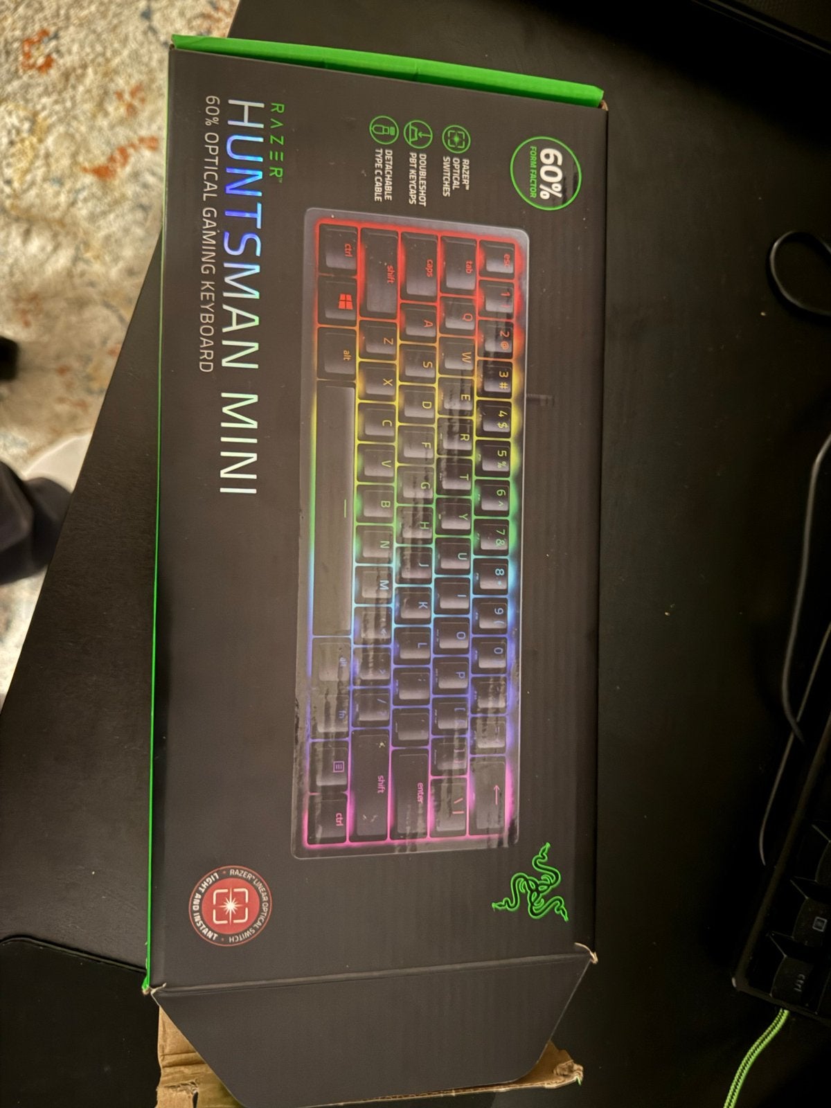 Razer Huntsman Mini 60% Gaming Toetsenbord - Zo goed als nie, Computers en Software, Ophalen, Gaming toetsenbord, Zo goed als nieuw