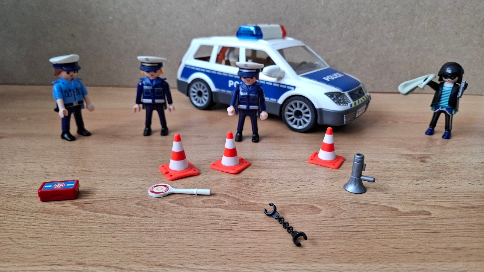 Playmobil 6920, politieauto met 4 figuren, Ophalen, Gebruikt, Complete set, Voertuig