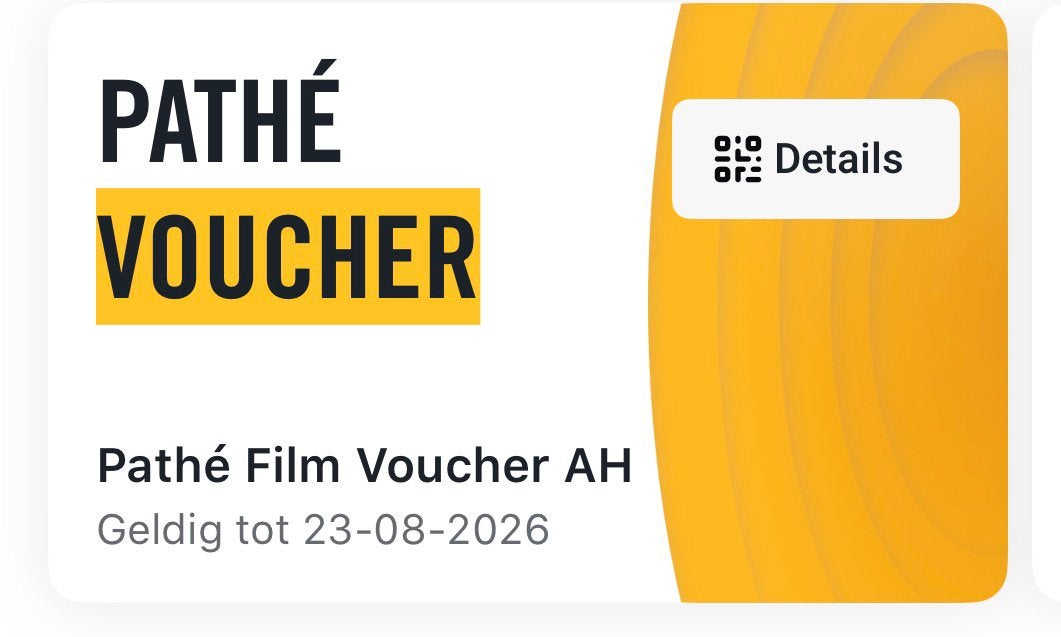 Pathe kaartjes NOG 1 over!!!!, Tickets en Kaartjes, Filmkaartjes, Twee personen, Vrijkaartje alle films
