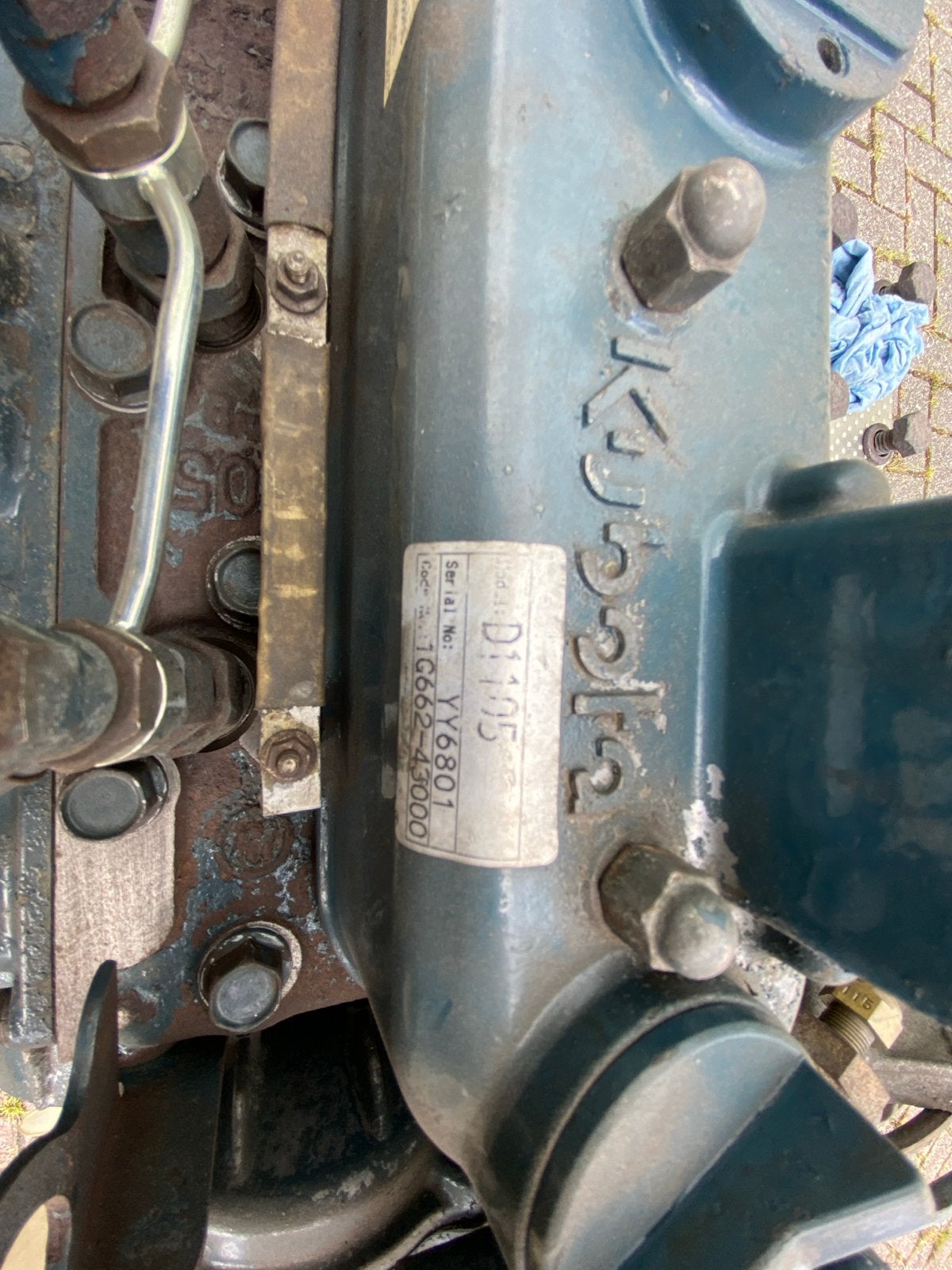 Kubota D1105 Dieselmotor - Gebruikt, 0uur na revisie., Doe-het-zelf en Verbouw, Motoren, Ophalen, Gebruikt, Dieselmotor