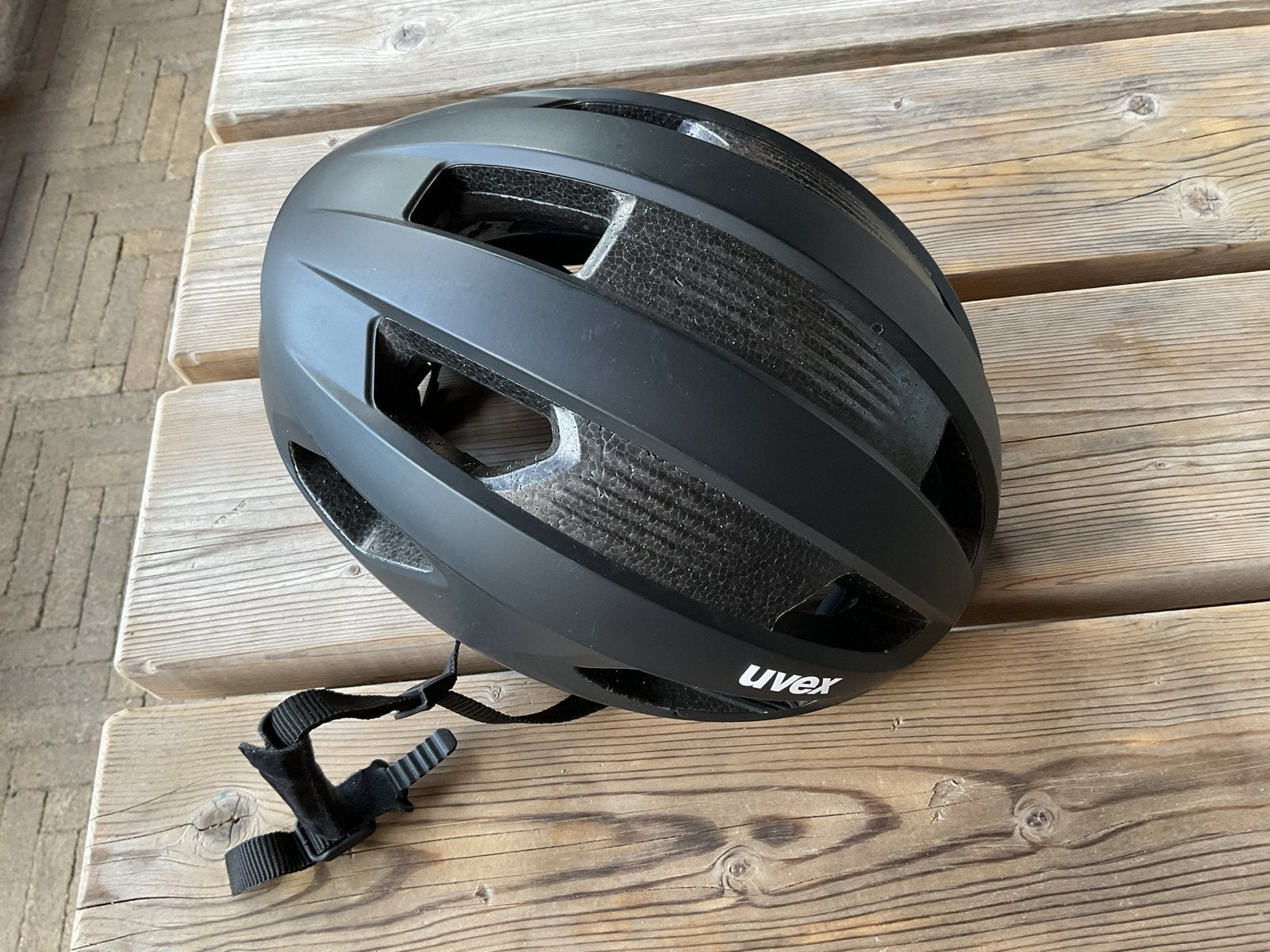 Uvex Fietshelm Zwart - Zo goed als nieuw, Ophalen of Verzenden, Zo goed als nieuw, Overige maten, Heer of Dame