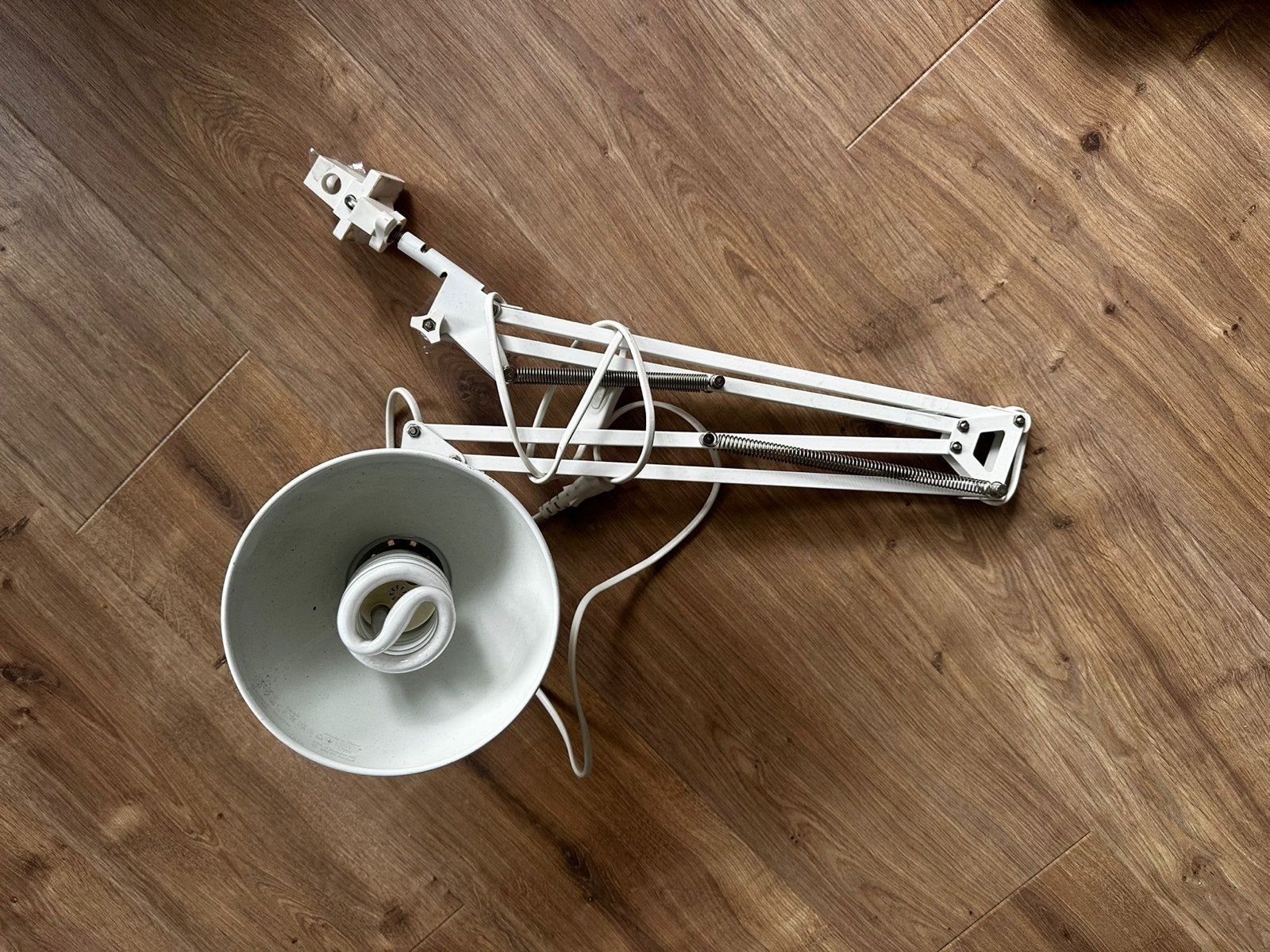IKEA Bureaulamp / Tekenlamp - Wit, Verstelbaar, Wit, Gebruikt, IKEA, Verstelbaar