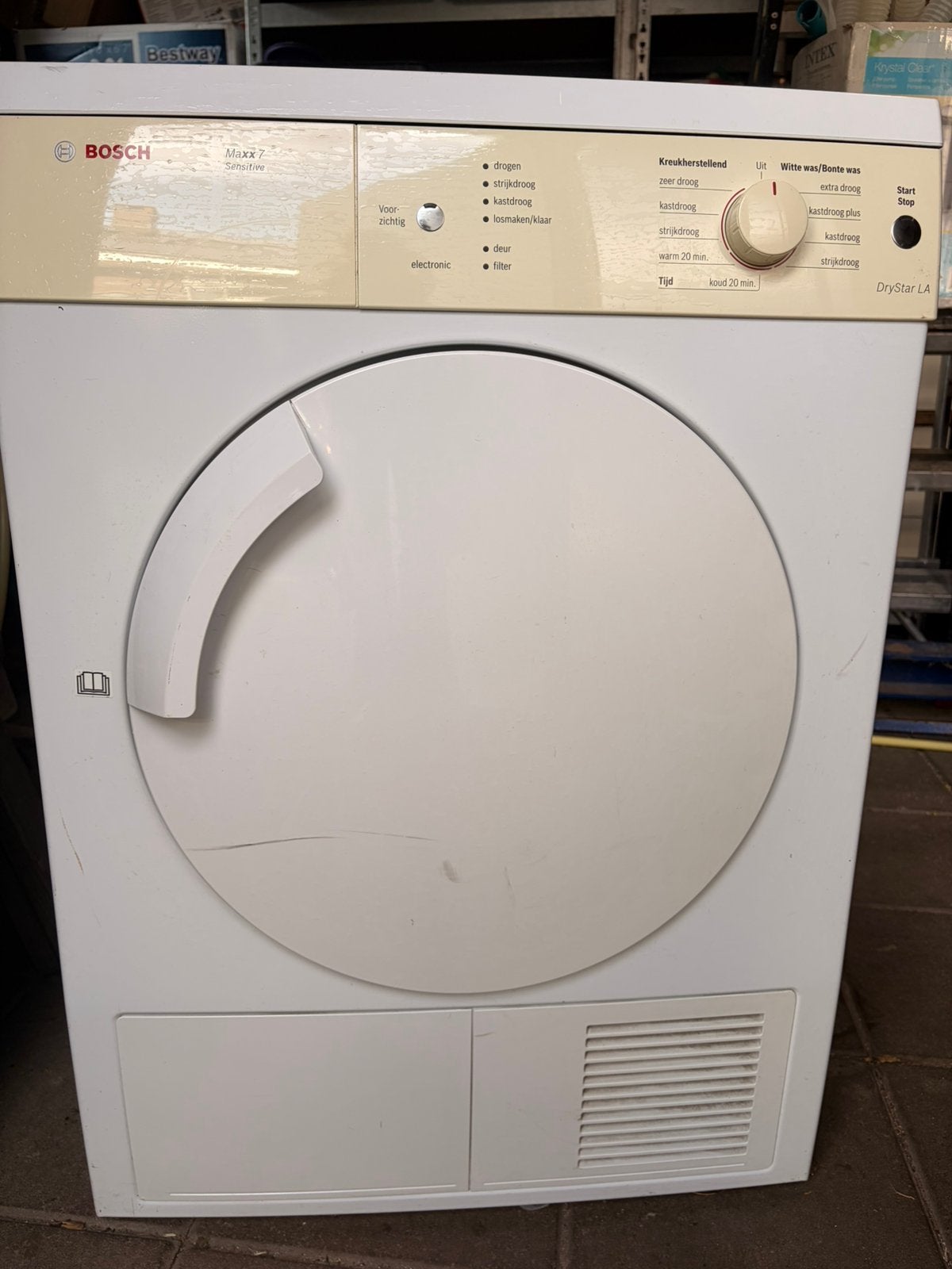 Droger: Bosch Maxx 7 Sensitive DryStar LA (WTV741D0NL/17), Witgoed en Apparatuur, Ophalen, 6 tot 8 kg, Gebruikt, Voorlader