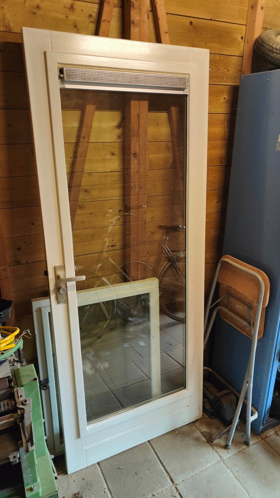 hardhouten buitendeuren met dubbel glas, Gebruikt, Deurkozijn, 150 tot 225 cm, Hout