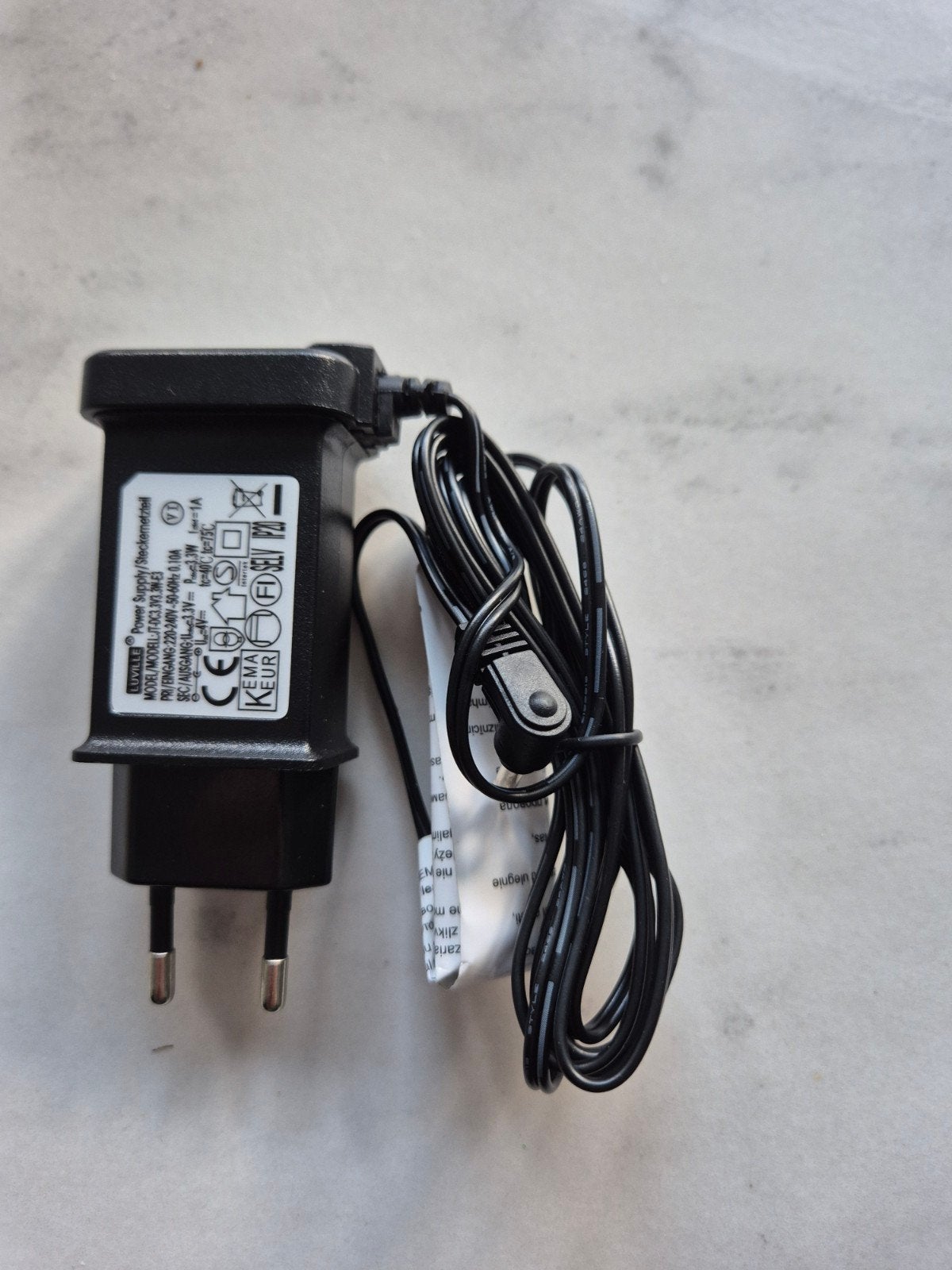 LuVille kerstdorp adapter 3,3 volt, Diversen, Ophalen of Verzenden