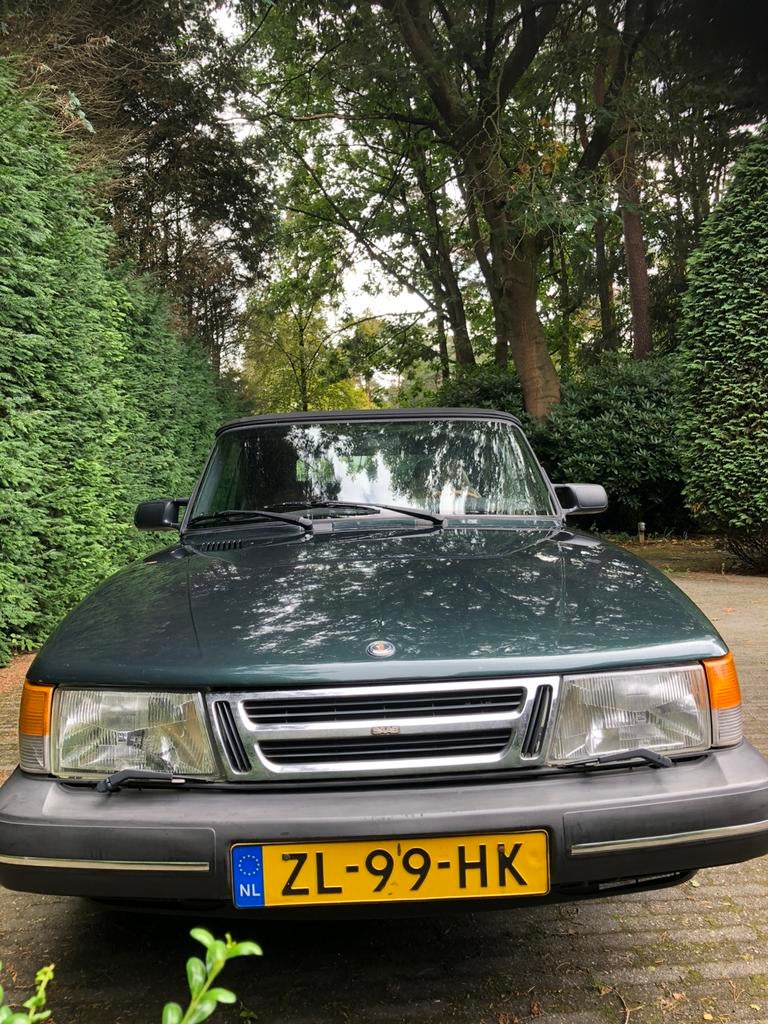 Saab 900 2.1 I 16 Cabrio U9 1991 Esmerald Groen, 100% NL, 4 cilinders, Cabriolet, Handgeschakeld, Particulier