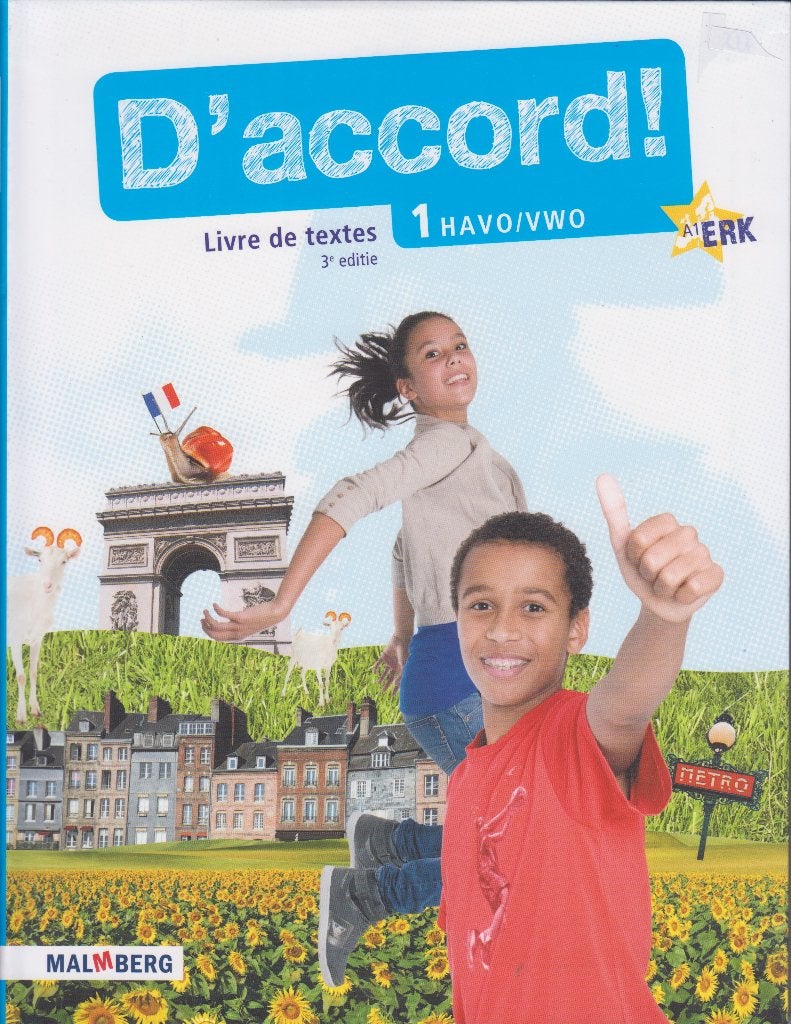 D'ACCORD! 3e editie FRANS HAVO/VWO complete SET jaar 1+2+3, Boeken, Gelezen, Frans, Verzenden, Malmberg