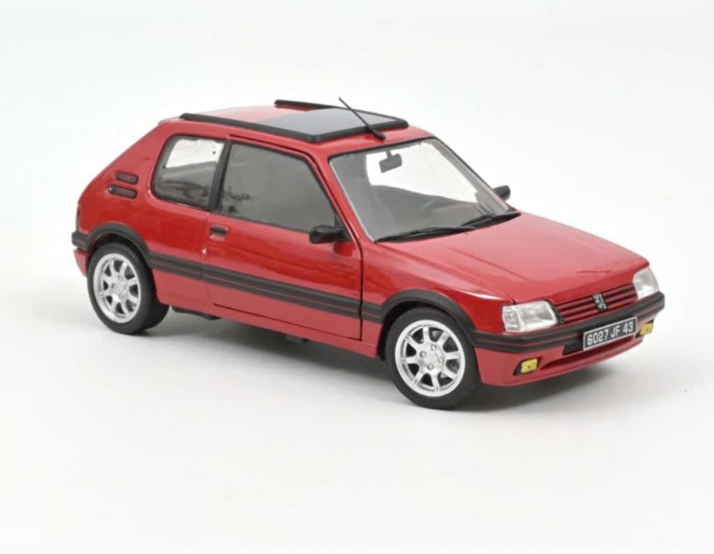 Peugeot 205 GTi 1.9 PTS Rims 1991 Rood 1/18 NOREV ref 184848