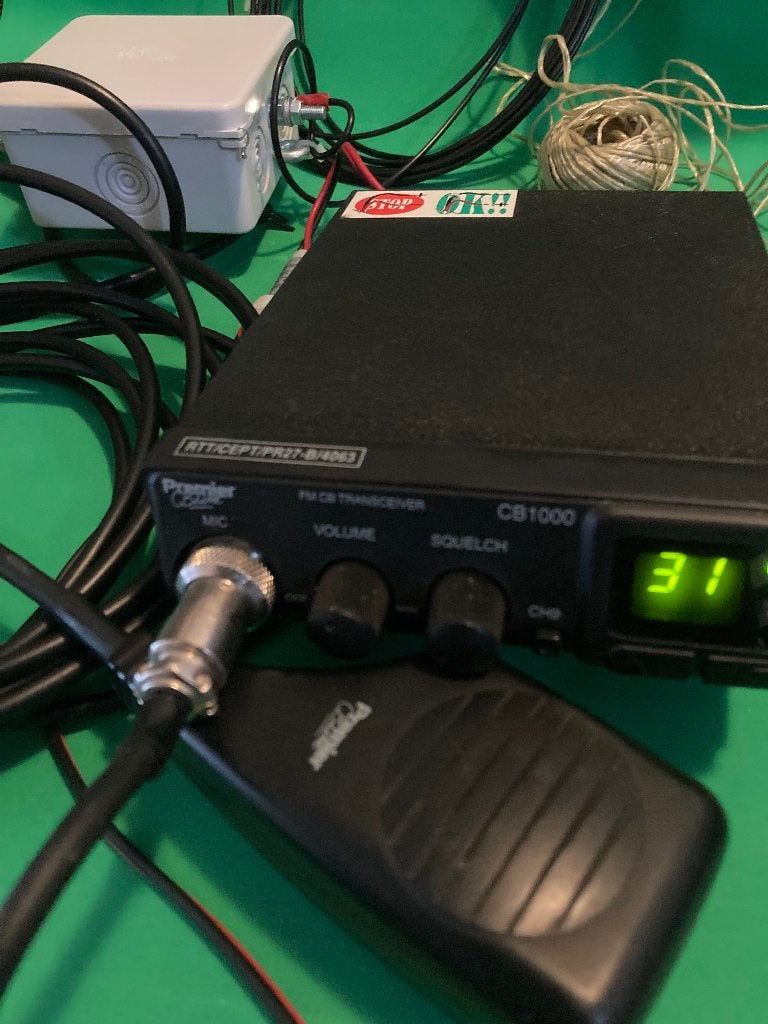 27 mc complete communicatie prepper set, Telecommunicatie, Ophalen of Verzenden, Zo goed als nieuw, Zender en Ontvanger