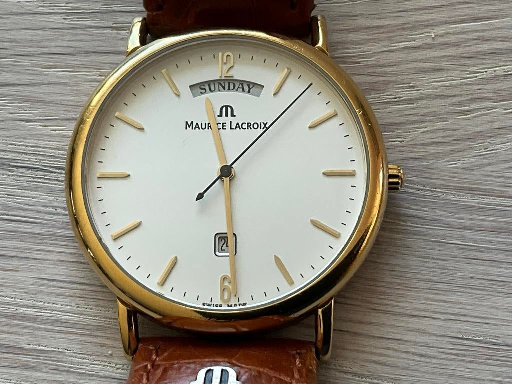 Maurice Lacroix Horloge - Klassiek en Elegant, Overige merken, Polshorloge, Ophalen of Verzenden, Goud