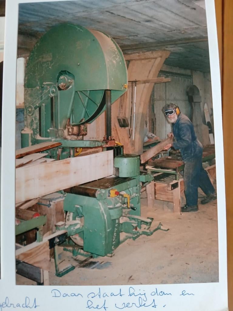 Robuuste industriële band/lintzaagmachine voor houtbewerking, Gebruikt, 70 mm of meer, Duits merk onbekend, Ophalen of Verzenden