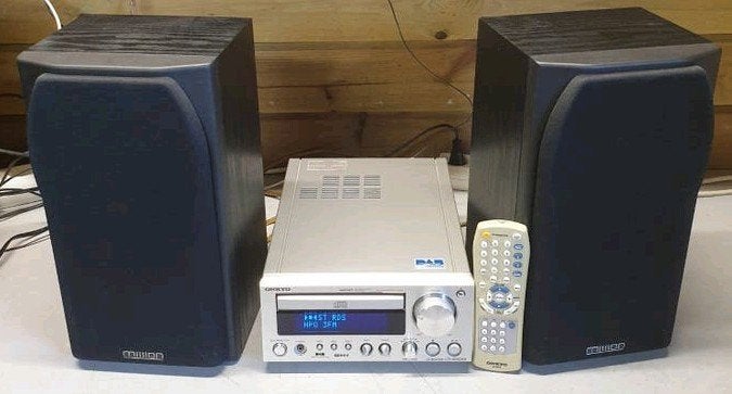 Onkyo cd receiver cr-505 dab + mission speakers + remote, Ophalen of Verzenden
