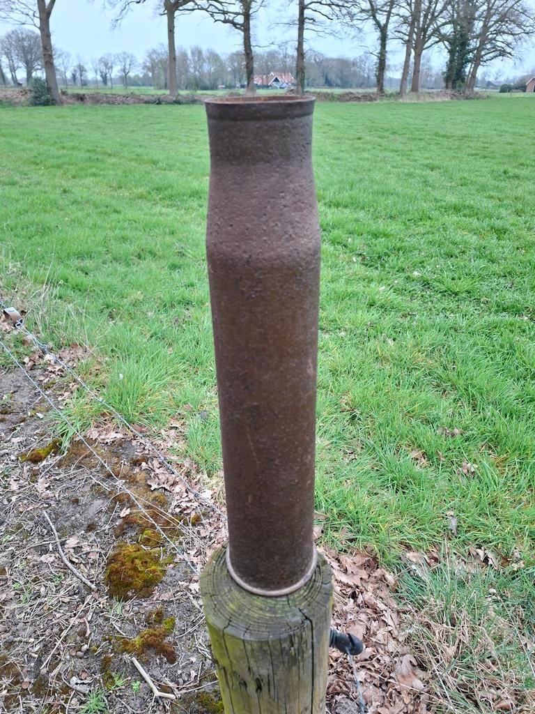 Stalen 7.5cm kwk40  huls, Verzamelen, Militaria | Tweede Wereldoorlog, ., Ophalen of Verzenden, ., Landmacht