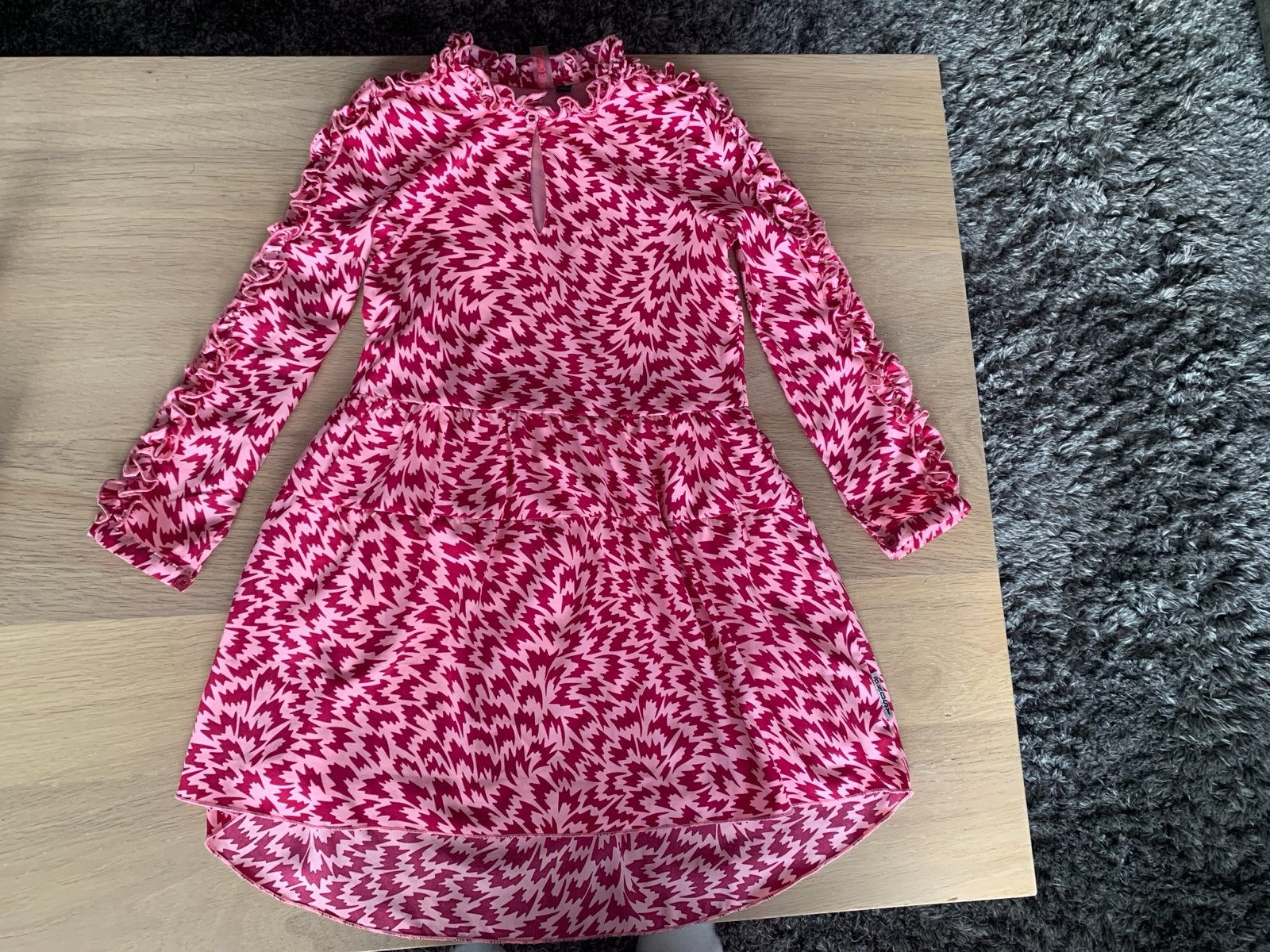 B.Nosy jurk roze met print zeer goede staat! maat 122, Ophalen of Verzenden, Zo goed als nieuw, Meisje, Jurk of Rok