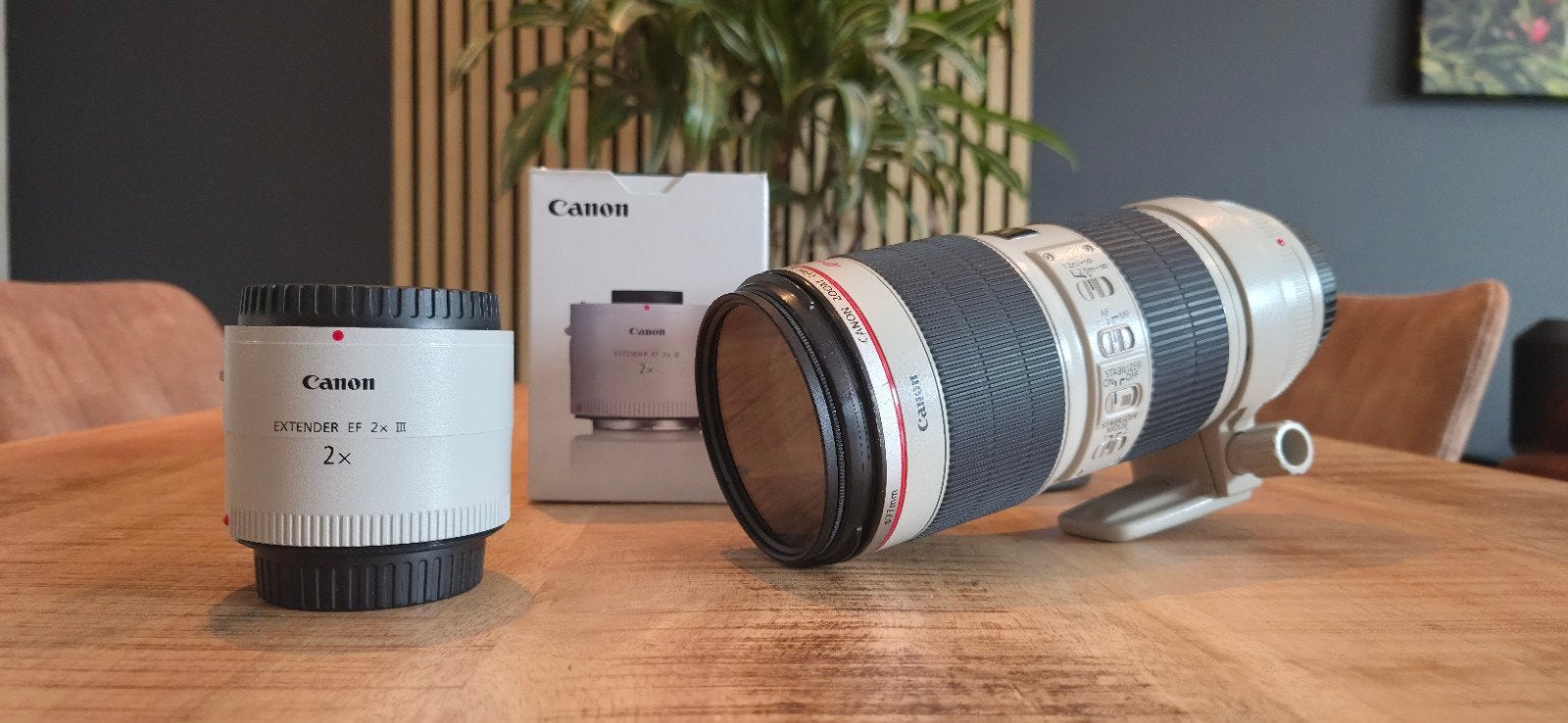Canon EF 70-200mm f/2.8L IS II USM + Canon Extender EF 2x II, Gebruikt, Canon, Canon EF, 70 mm