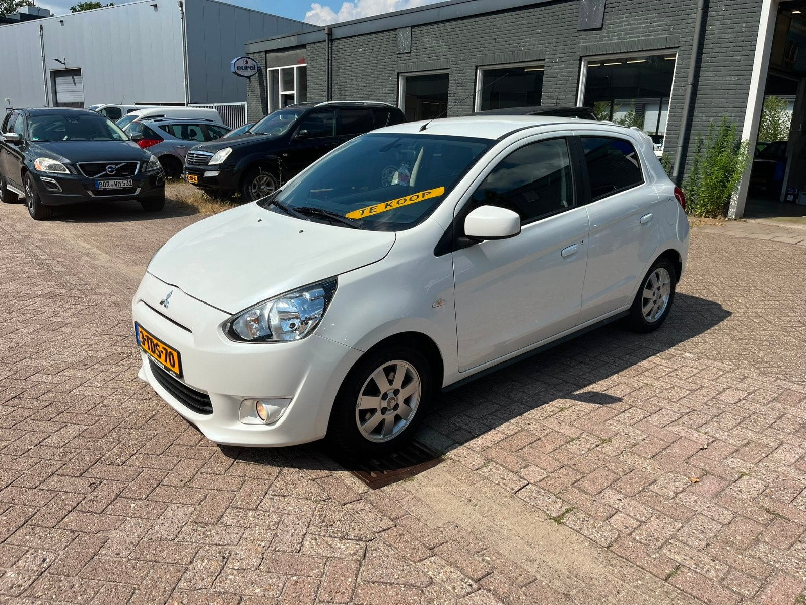 Mitsubishi Space Star 1.0 MPI Keyless Entry Go 2014 Wit, Voorwielaandrijving, Regensensor, Wit, Origineel Nederlands