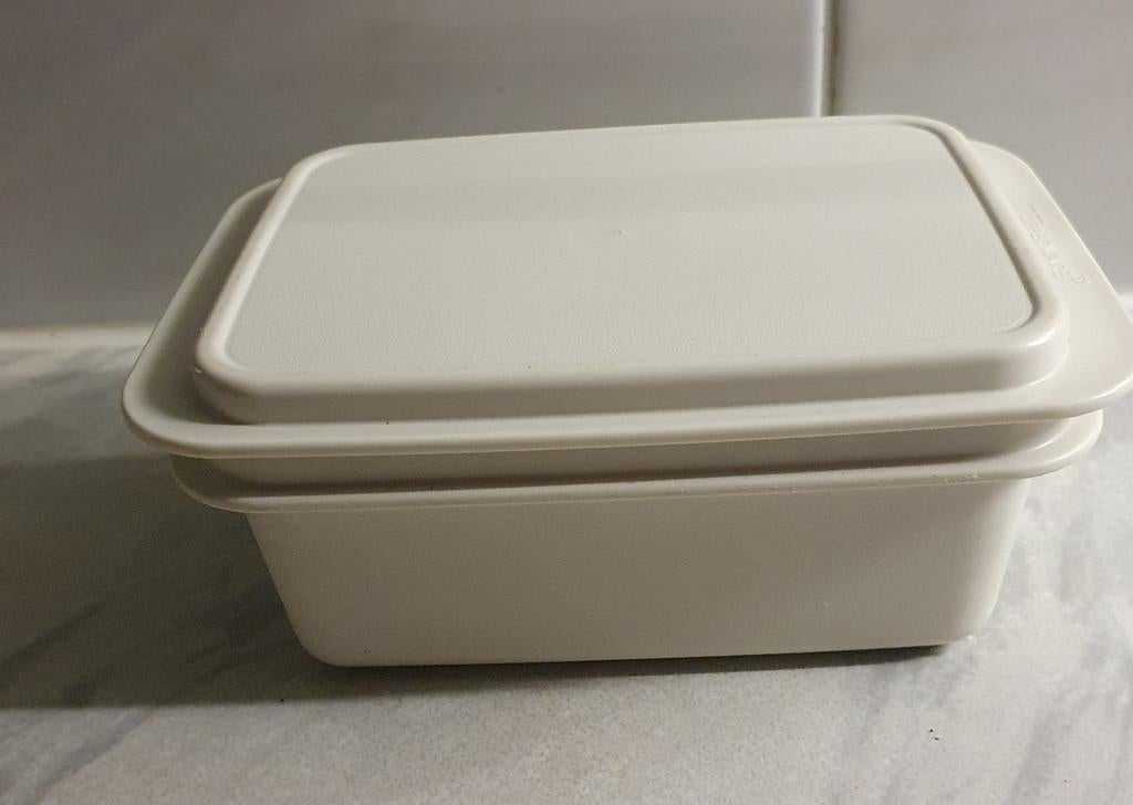 Tupperware,  botervloot,  gebr. wit, Ophalen of Verzenden, Wit, Overige typen