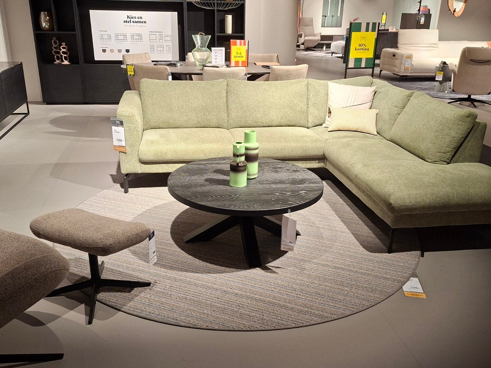 Showroommodel Salontafel Magna rond, Ophalen, Rond, Nieuw, 50 tot 100 cm
