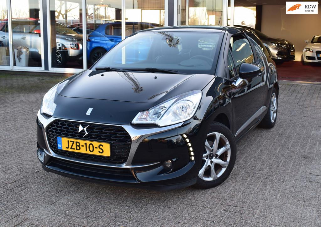 DS 3 1.2 PureTech So Chic | CLIMATE CONTROL |CRUISE CONTROL, Stof, Gebruikt, 1199 cc, Zwart