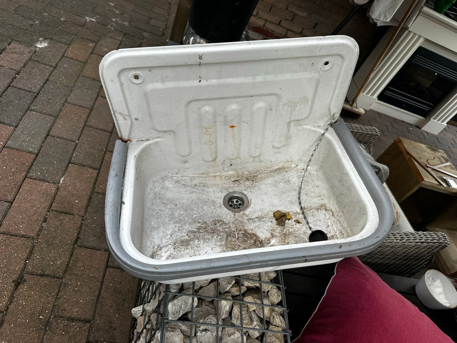 Stort wasbak, Ophalen, Gebruikt, Wastafel